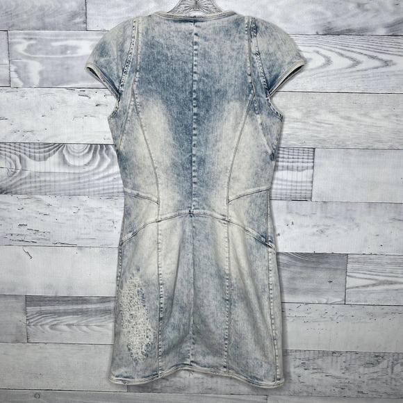 Just Cavalli Acid Wash Denim Dress - Picture 7 of 9